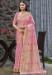 Picture of Well Formed Linen Light Pink Saree