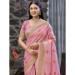 Picture of Well Formed Linen Light Pink Saree