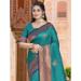 Picture of Pleasing Silk Sea Green Saree