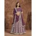 Picture of Statuesque Georgette Purple Lehenga Choli