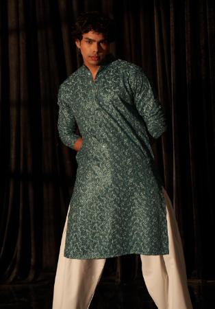 Picture of Statuesque Silk Dim Gray Kurtas