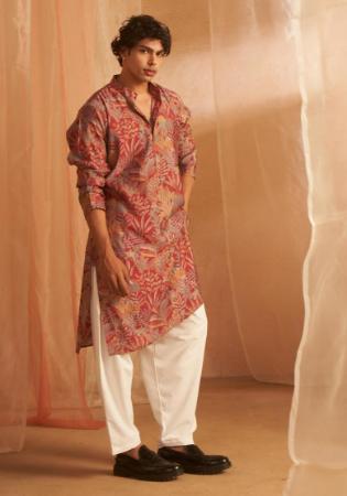 Picture of Bewitching Silk Rosy Brown Kurtas