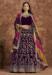 Picture of Resplendent Chiffon Purple Anarkali Salwar Kameez