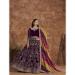 Picture of Resplendent Chiffon Purple Anarkali Salwar Kameez