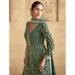 Picture of Georgette Dark Olive Green Anarkali Salwar Kameez