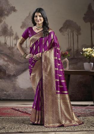 Picture of Sublime Silk Purple Saree