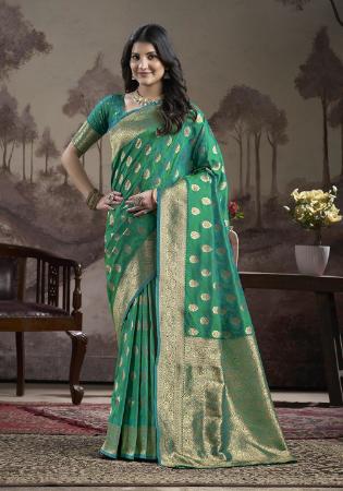 Picture of Admirable Silk Teal Saree