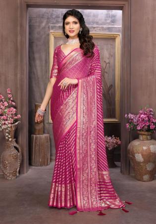 Picture of Stunning Brasso Medium Violet Red Saree