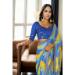 Picture of Lovely Chiffon Steel Blue Saree