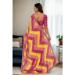 Picture of Sightly Chiffon Fire Brick Saree